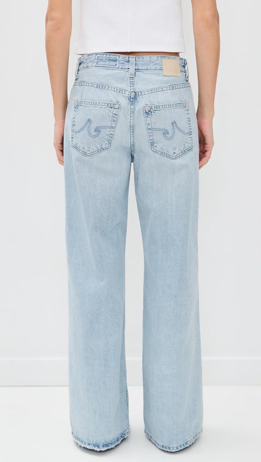 imageAG Adriano Goldschmied Womens Saige Mid Rise Wide Leg JeansBlindsided