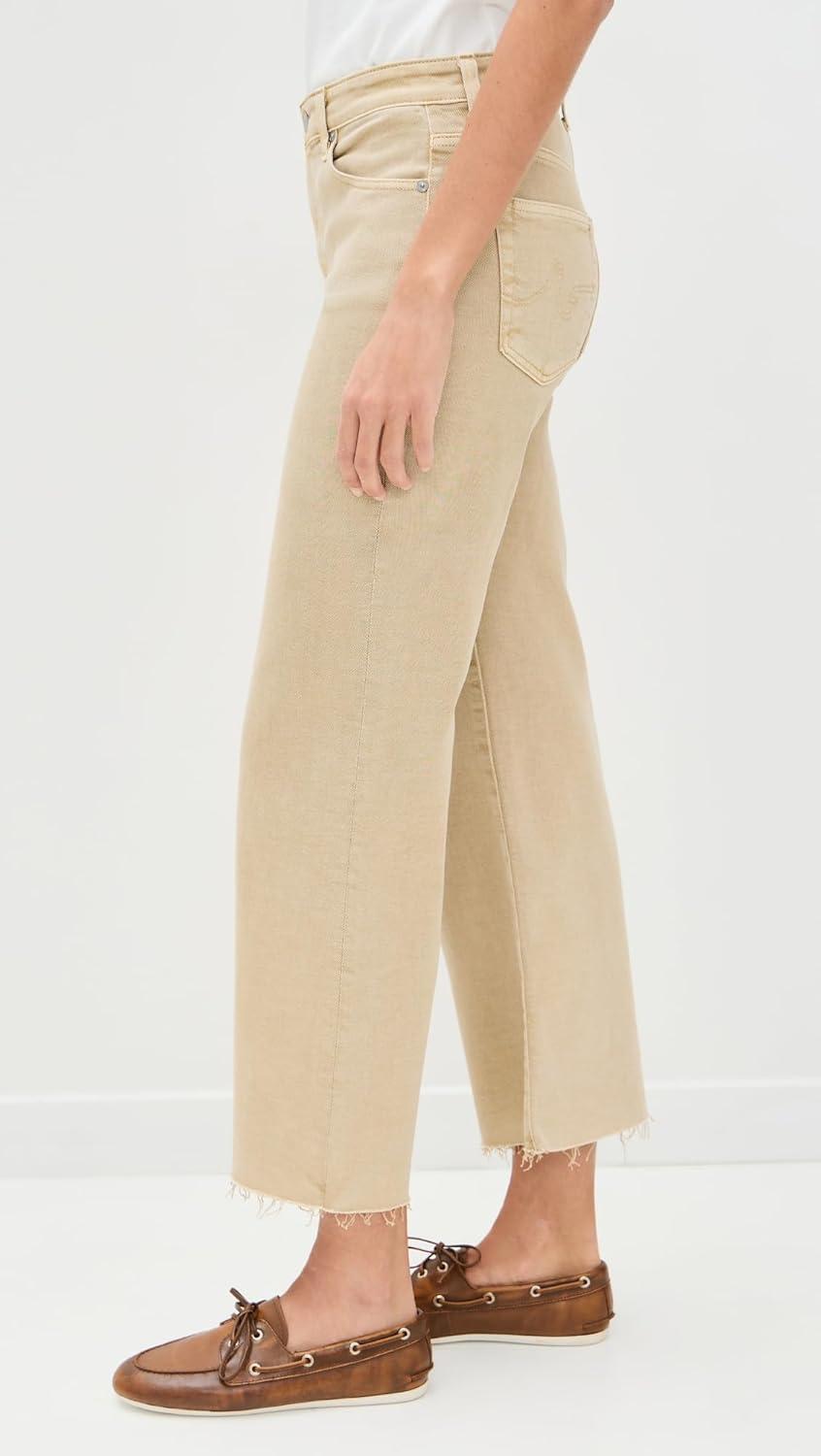 imageAG Adriano Goldschmied Womens Saige Mid Rise Wide Leg JeansSulfur Pumice