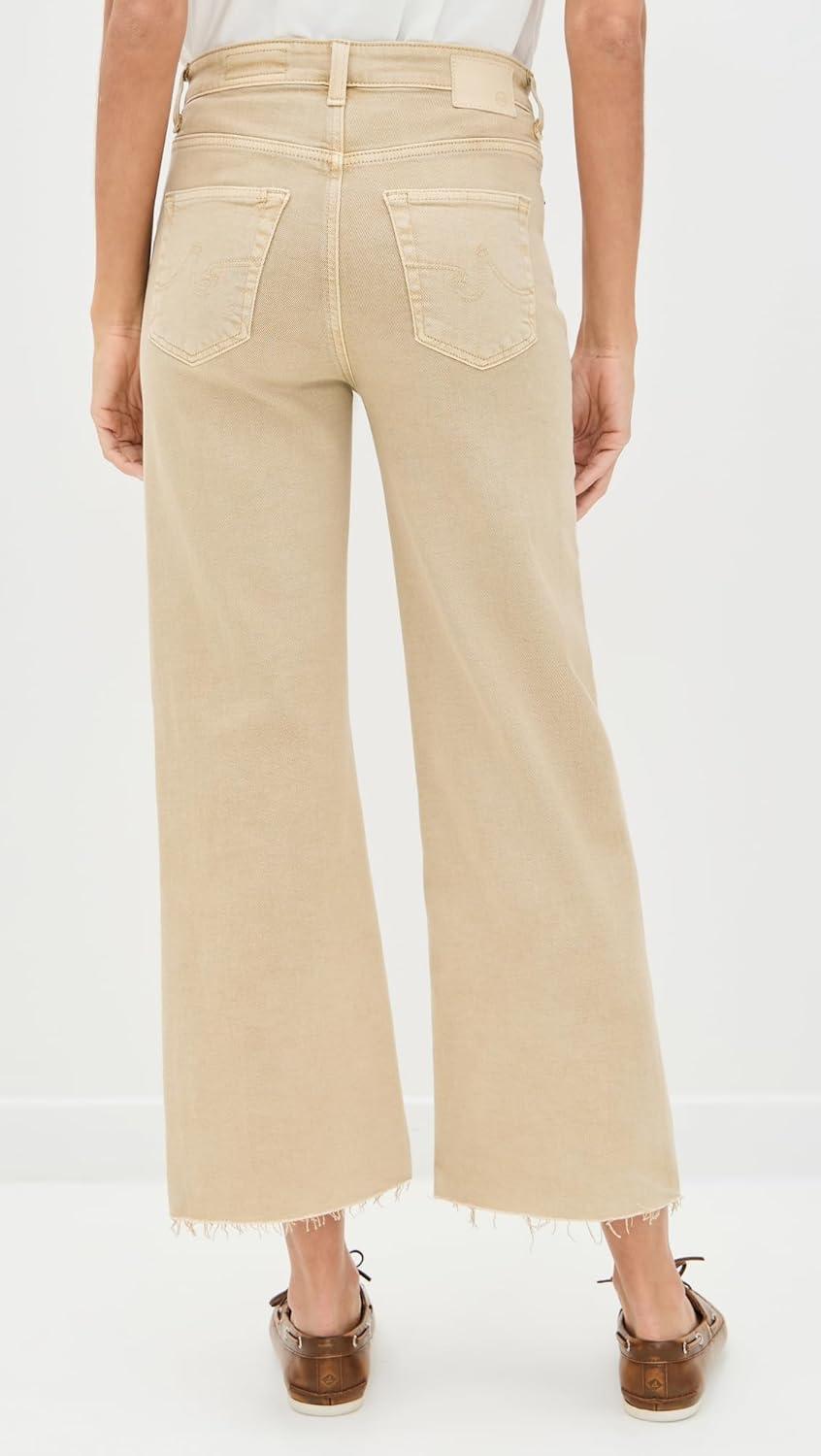 imageAG Adriano Goldschmied Womens Saige Mid Rise Wide Leg JeansSulfur Pumice