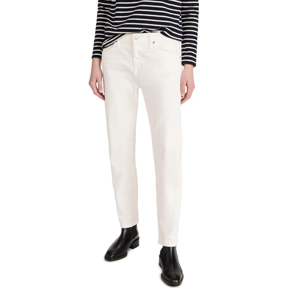 imageAG Adriano Goldschmied Womens Ex Boyfriend Slim Jeans1 Year Tonal White