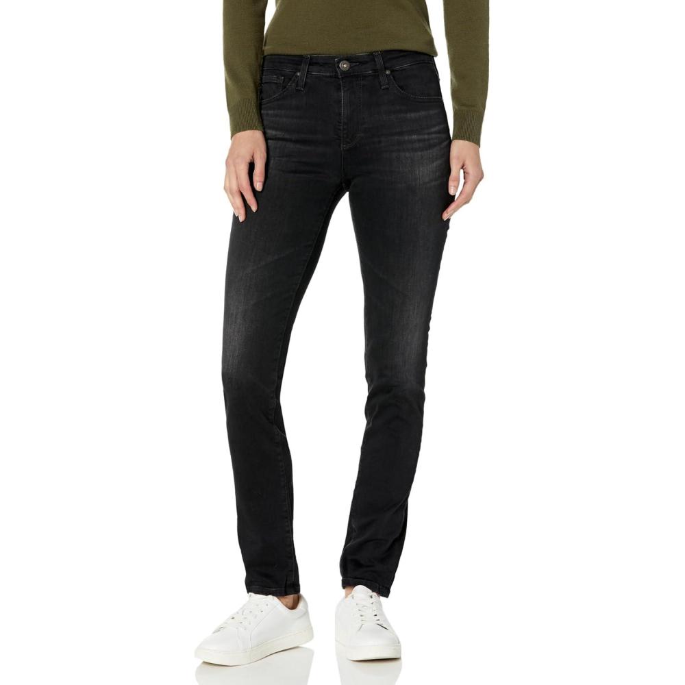 imageAG Adriano Goldschmied Womens Prima Mid Rise Cigarette JeanCity View