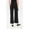 AG Adriano Goldschmied Womens Saige Mid Rise Wide Leg Crop(Super Black)