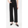 AG Adriano Goldschmied Womens Saige Mid Rise Wide Leg Crop(Super Black)