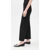 AG Adriano Goldschmied Womens Saige Mid Rise Wide Leg Crop(Super Black)