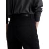 AG Adriano Goldschmied Womens Saige Mid Rise Wide Leg Crop(Super Black)