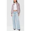 AG Adriano Goldschmied Women’s Saige Mid Rise Wide Leg Jeans(Blindsided)