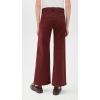 AG Adriano Goldschmied Women’s Saige Mid Rise Wide Leg Jeans(Cranberry)