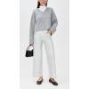 AG Adriano Goldschmied Women’s Saige Wide Leg Crop Jeans(Silver Glow)