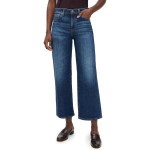AG Adriano Goldschmied Womens Saige Mid Rise Wide Leg Crop(Veiled)