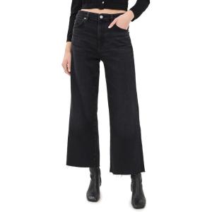 AG Adriano Goldschmied Womens Saige Mid Rise Wide Leg Jean(Glasgow)