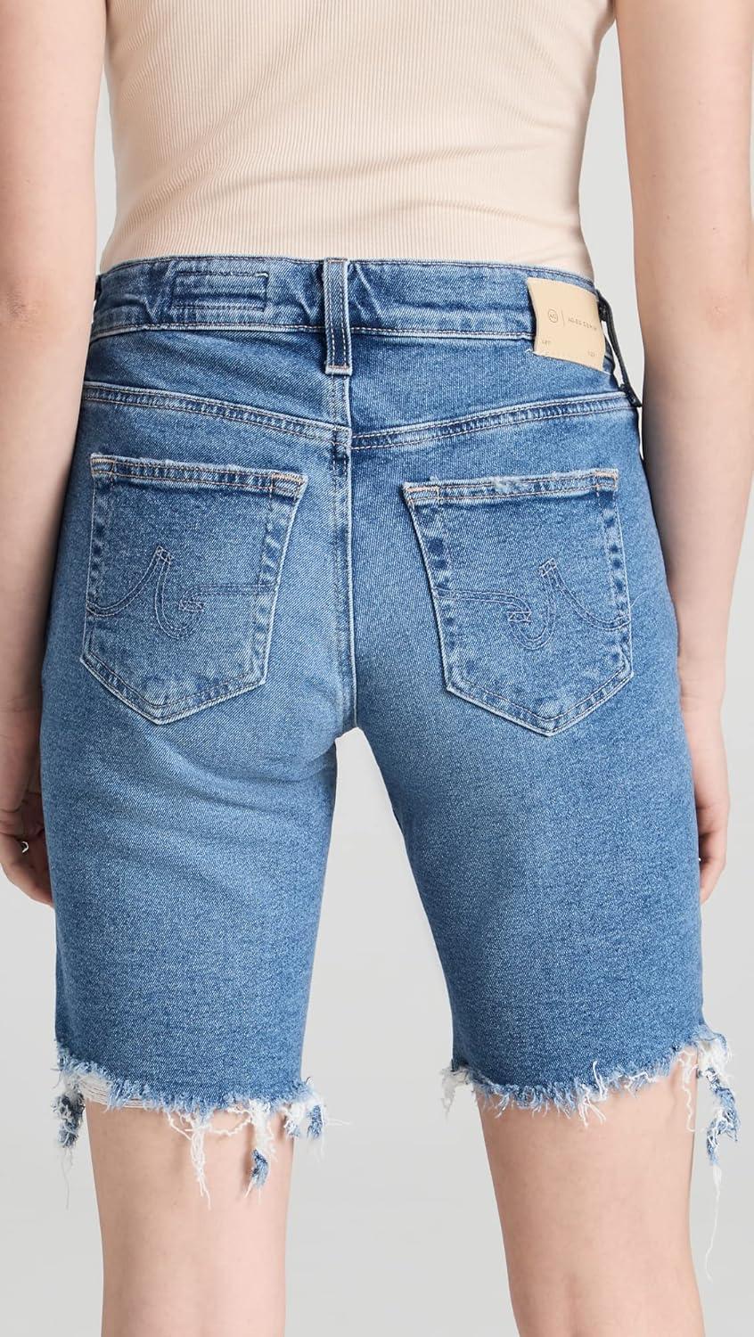 imageAG Adriano Goldschmied Womens Nikki Mid Rise Relaxed Skinny Short19 Years Afterglow