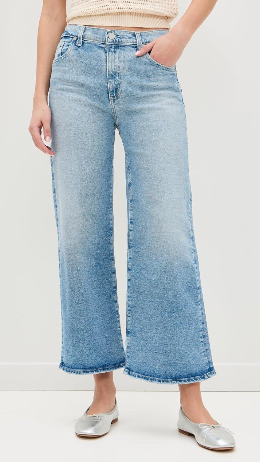 imageAG Adriano Goldschmied Womens Saige Wide Leg Crop JeansMomento