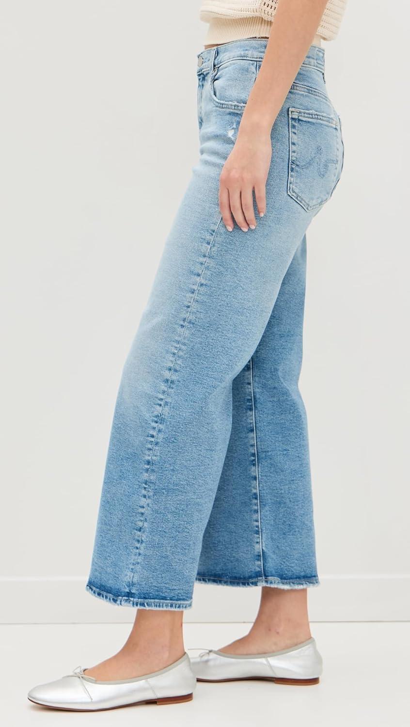 imageAG Adriano Goldschmied Womens Saige Wide Leg Crop JeansMomento