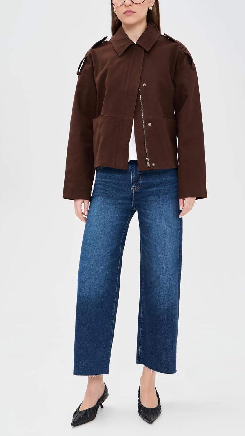 imageAG Adriano Goldschmied Womens Saige Wide Leg Crop JeansOutspoken