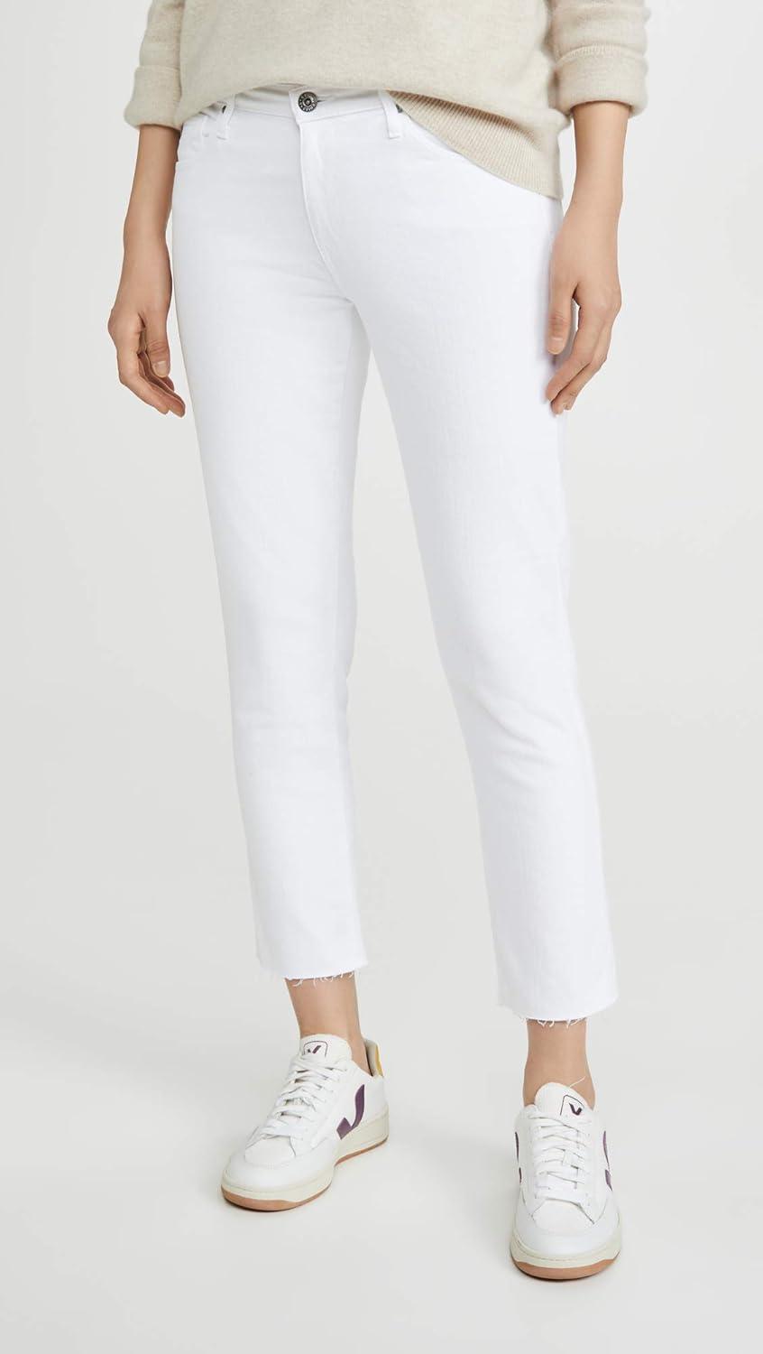 imageAG Adriano Goldschmied Womens The Prima Crop JeansWhite