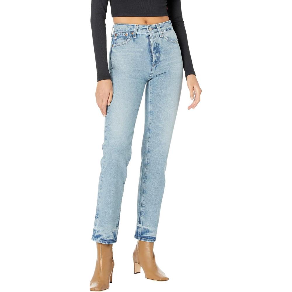 imageAG Adriano Goldschmied Womens Alexxis Vintage High Rise Straight Jean17 Years West Lake