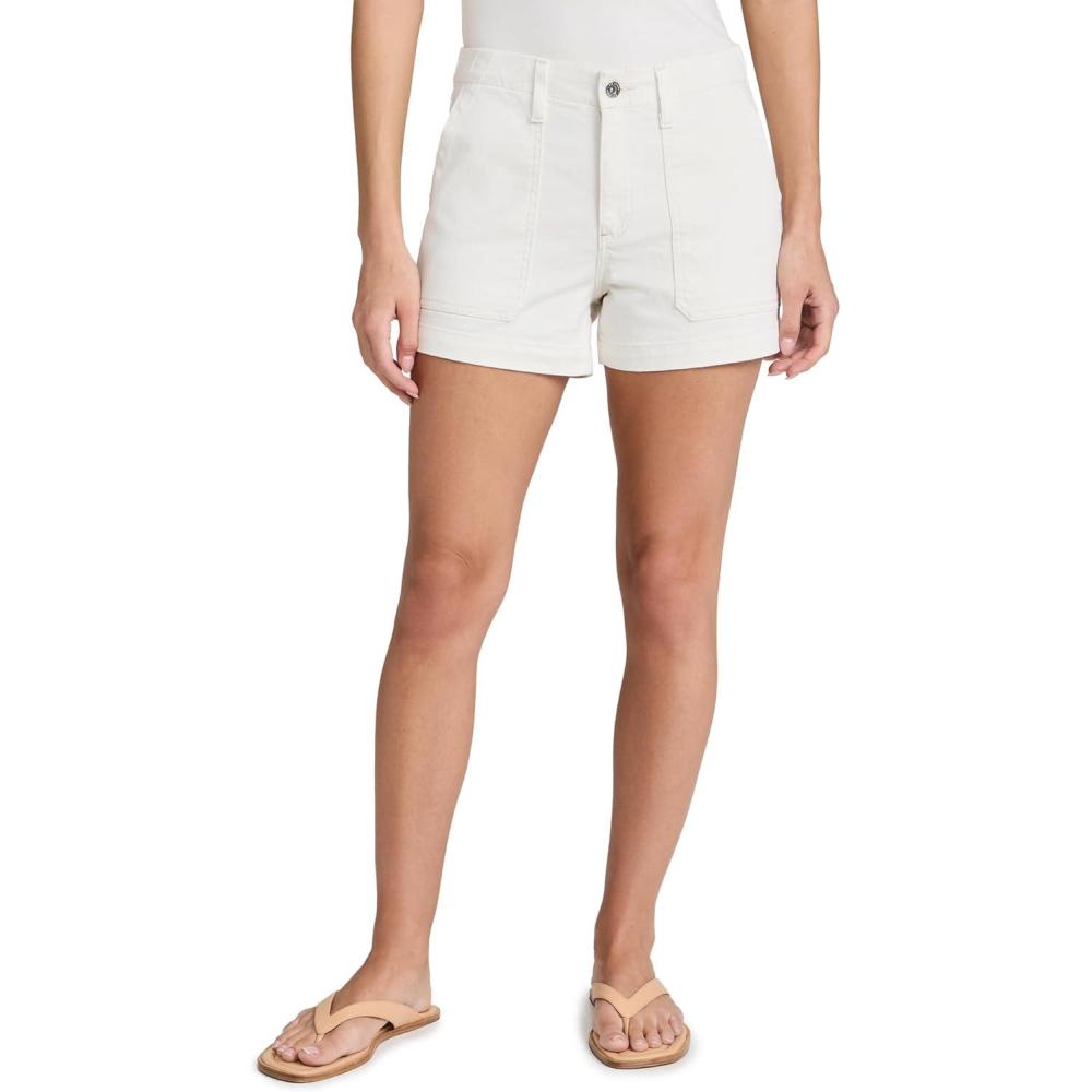 imageAG Adriano Goldschmied Womens Analeigh High Rise Utility ShortPowder