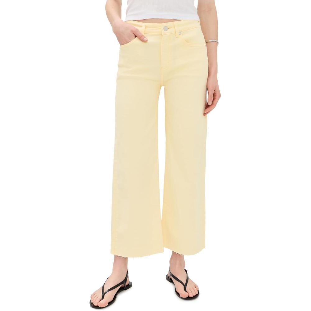 imageAG Adriano Goldschmied Womens Saige Wide Leg Crop JeansSunl