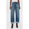 AG Adriano Goldschmied Womens Mercer High Rise Cuffed Barrel Jean(Nouveau)