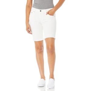 AG Adriano Goldschmied Women’s Nikki Mid Rise Relaxed Skinny Short(1 Year Tonal White)