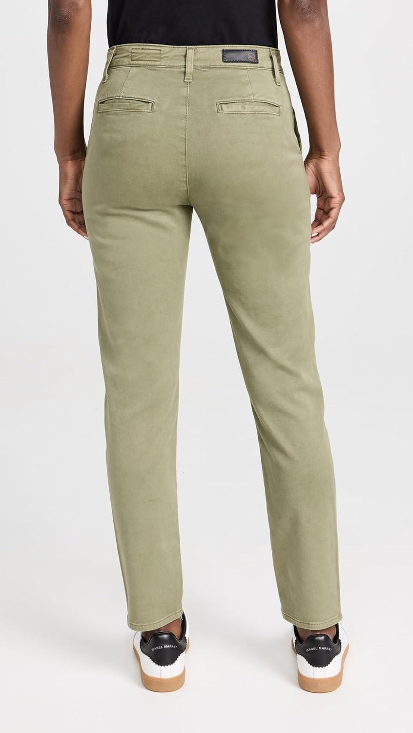imageAG Adriano Goldschmied Womens Caden High Rise Tailored Trouser PantSulfur Succulent Garden