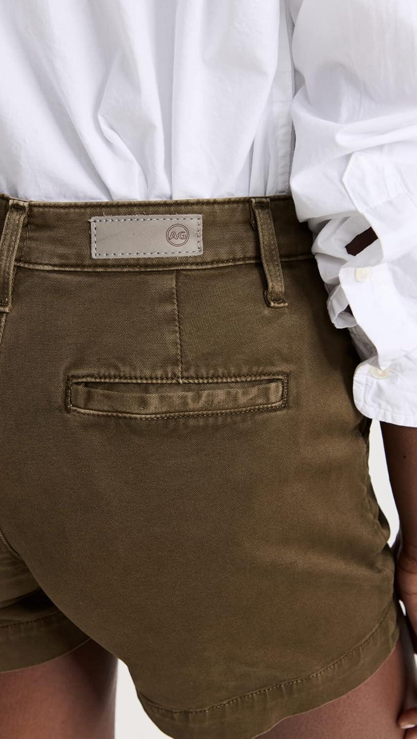 imageAG Adriano Goldschmied Womens Caden High Rise Tailored Trouser ShortSulfur Shady Moss