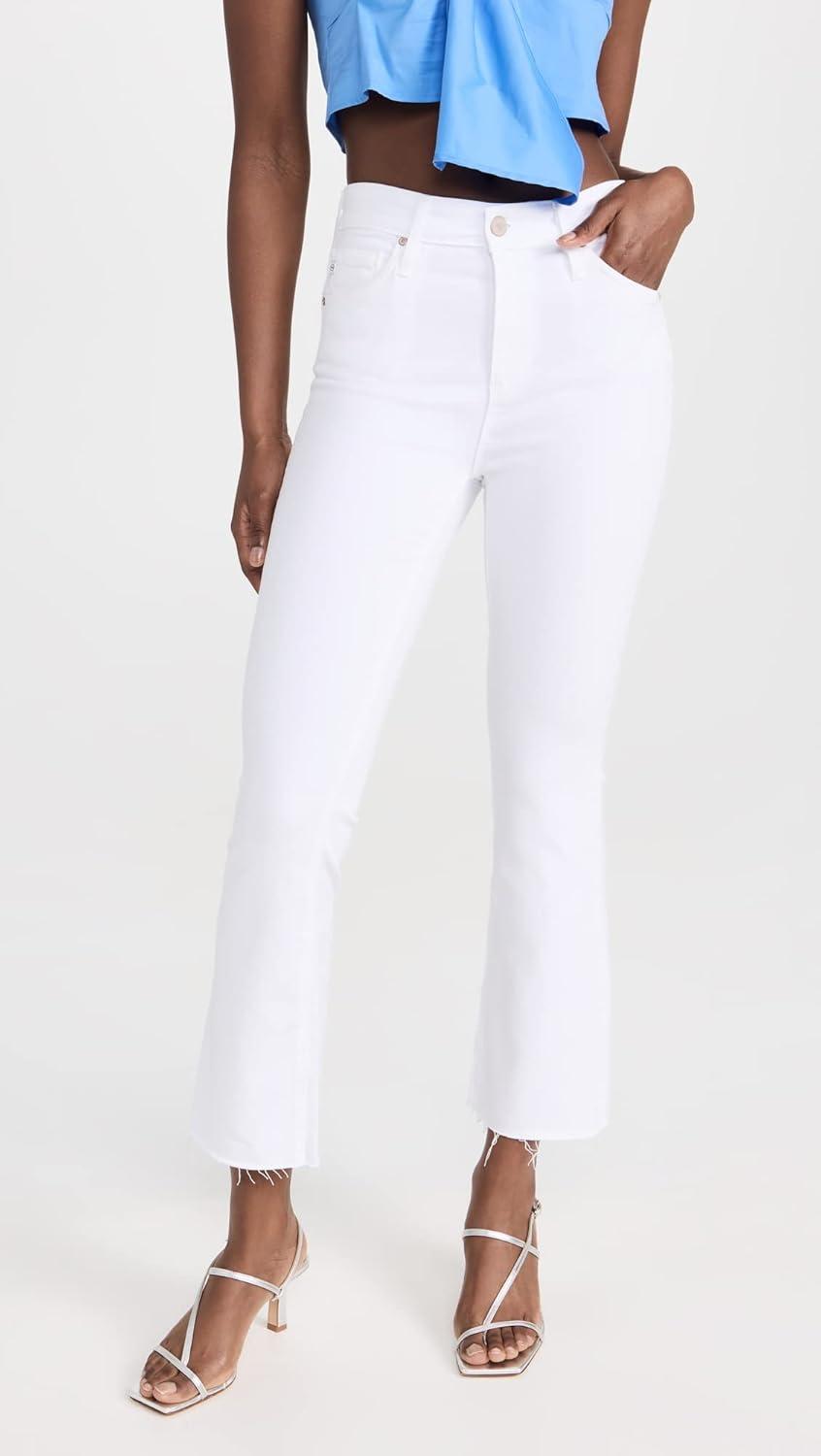imageAG Adriano Goldschmied Womens Farrah High Rise Crop Boot JeanModern White