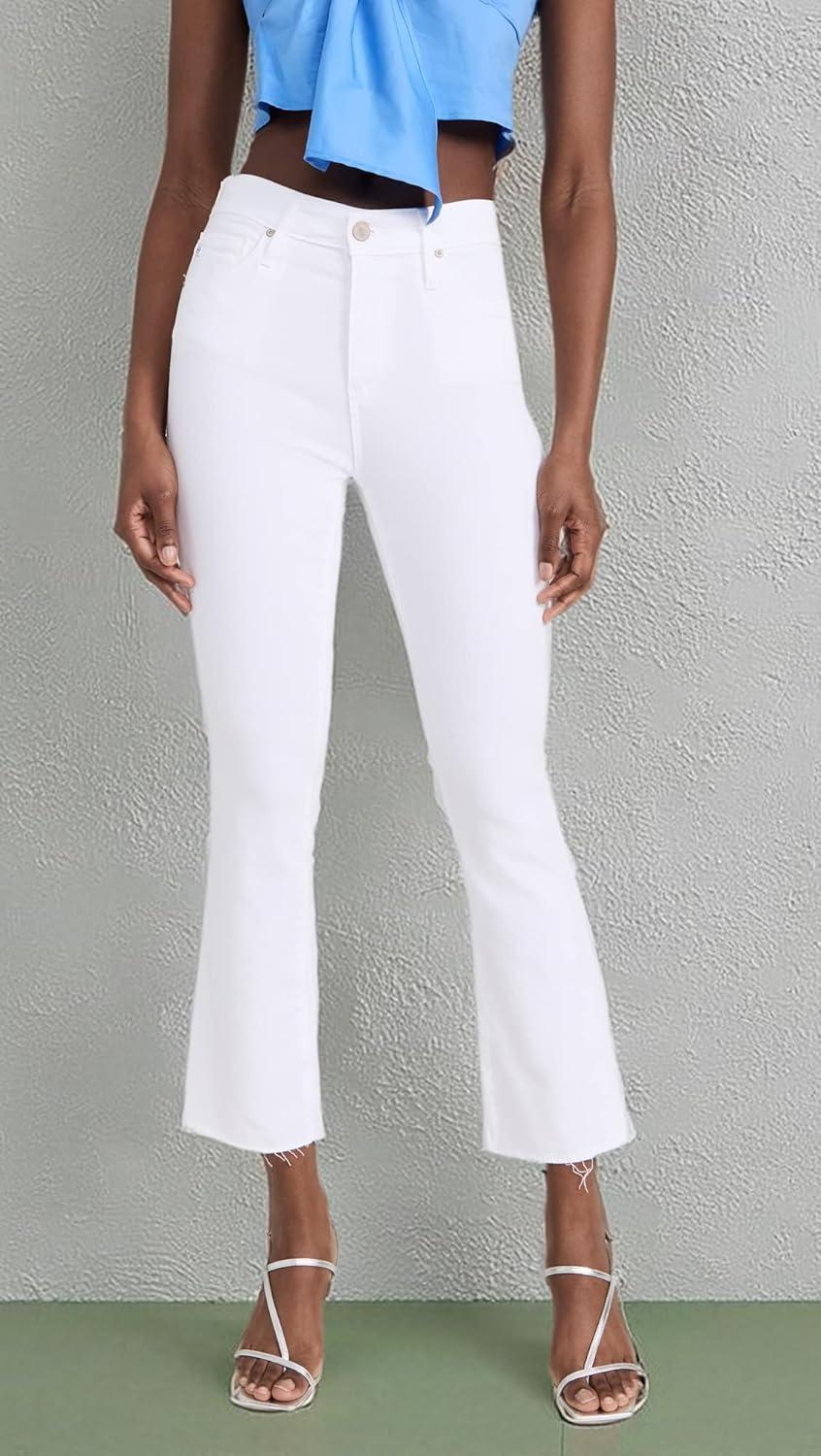 imageAG Adriano Goldschmied Womens Farrah High Rise Crop Boot JeanModern White