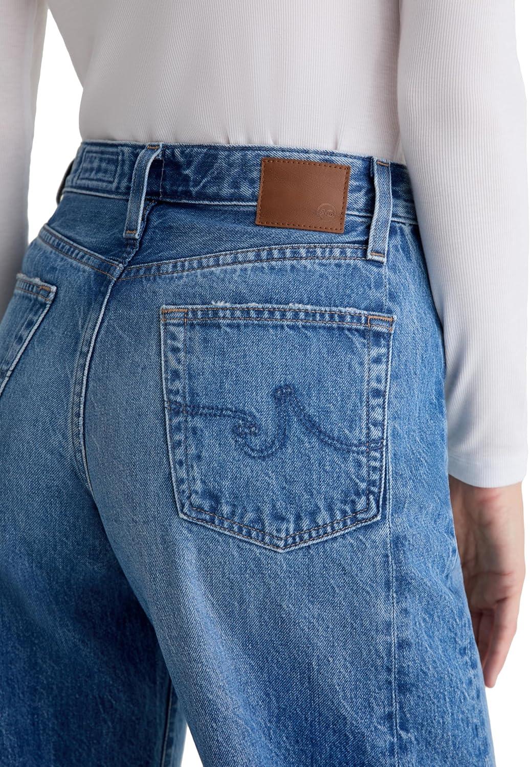 imageAG Adriano Goldschmied Womens Hattie High Rise Barrel JeansCandid