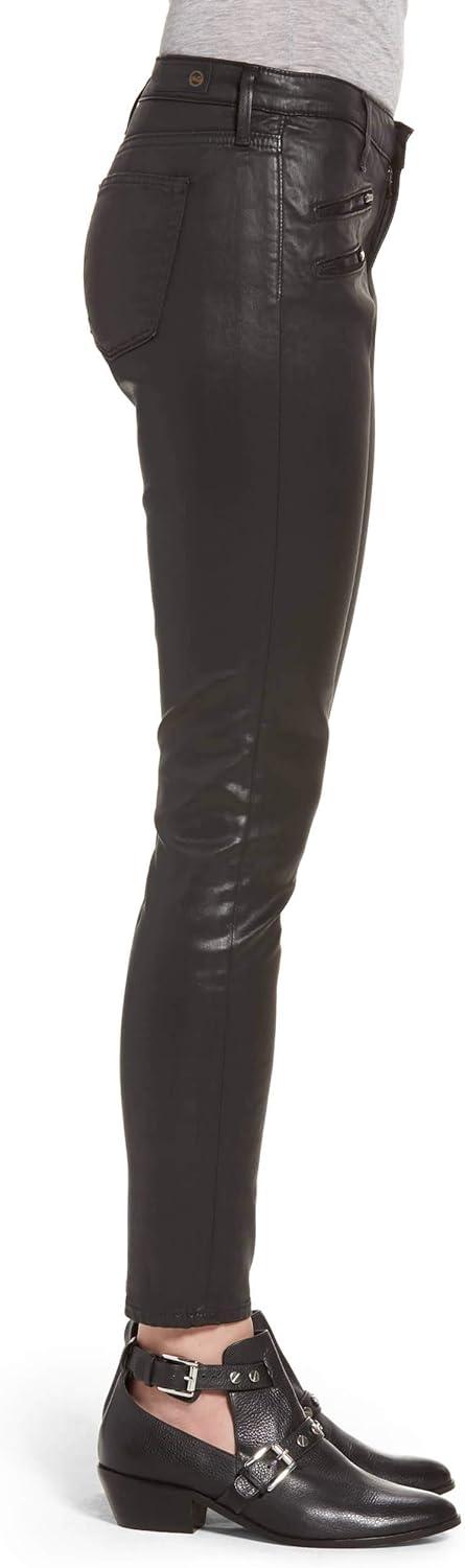 imageAG Adriano Goldschmied Womens Leatherette Legging Ankle MotoLeatherette Ltsuper Black