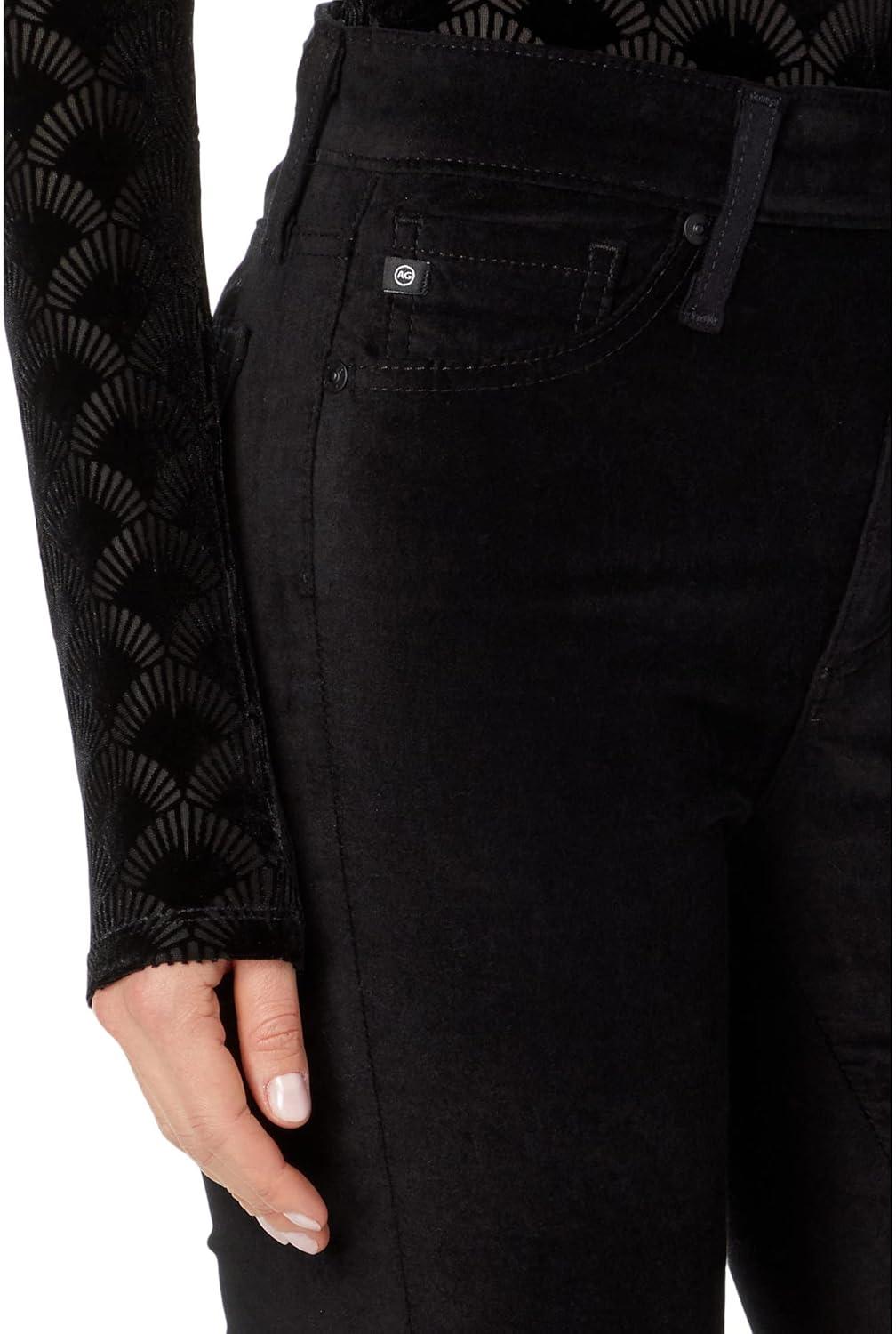 imageAG Adriano Goldschmied Womens Mari High Rise Slim Straight PantSuper Black