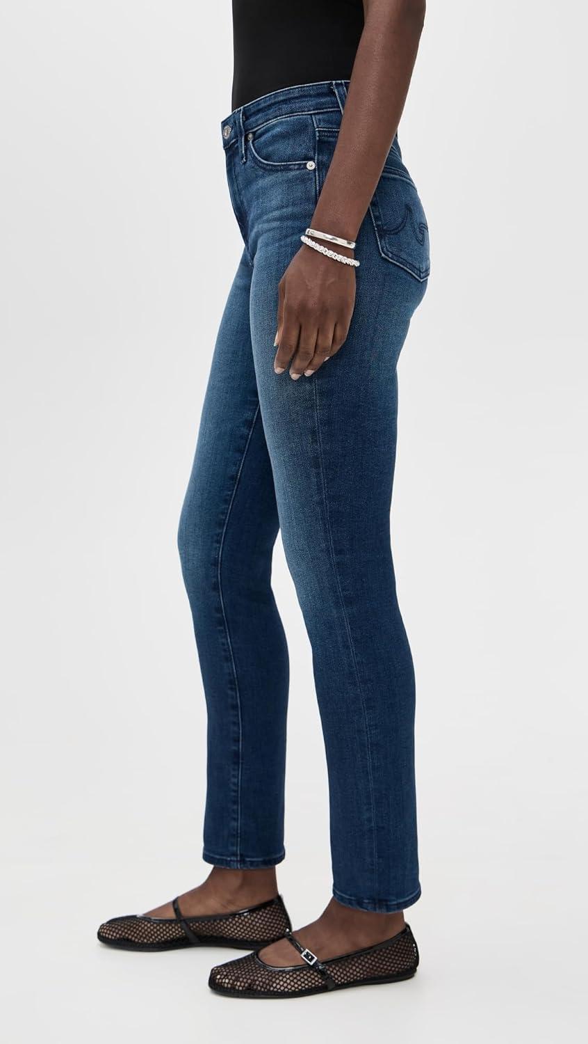 imageAG Adriano Goldschmied Womens Mari Mid Rise Slim Straight JeanEpilogue