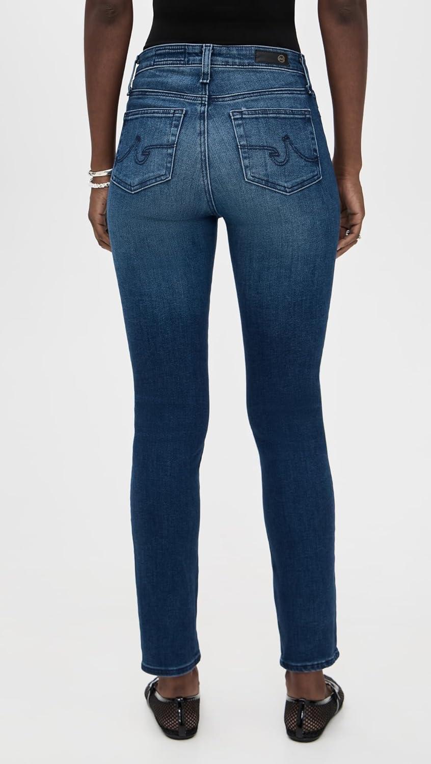imageAG Adriano Goldschmied Womens Mari Mid Rise Slim Straight JeanEpilogue