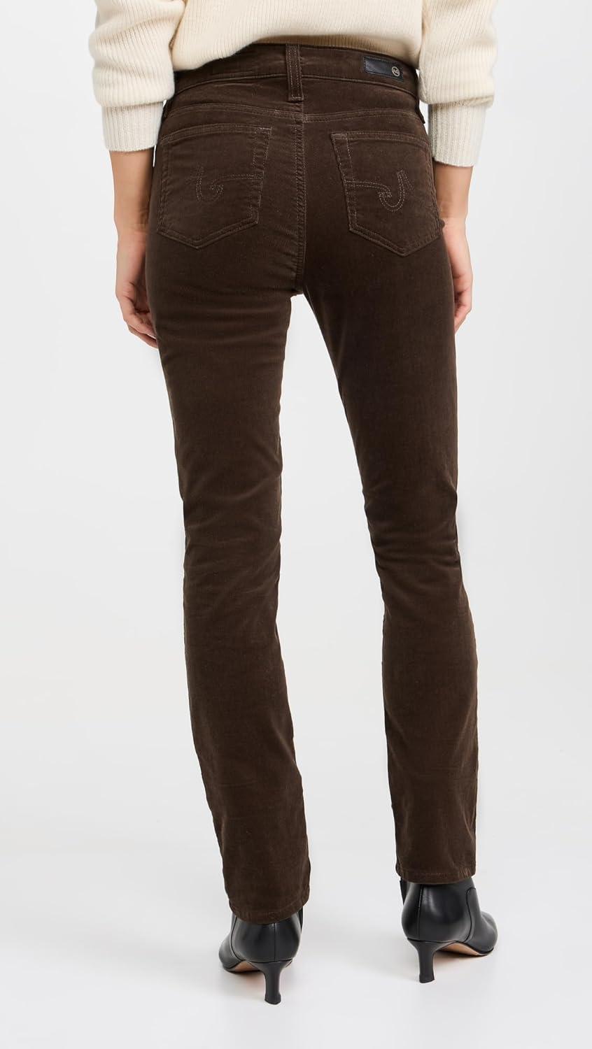 imageAG Adriano Goldschmied Womens Mari Mid Rise Slim Straight JeanRich Umber
