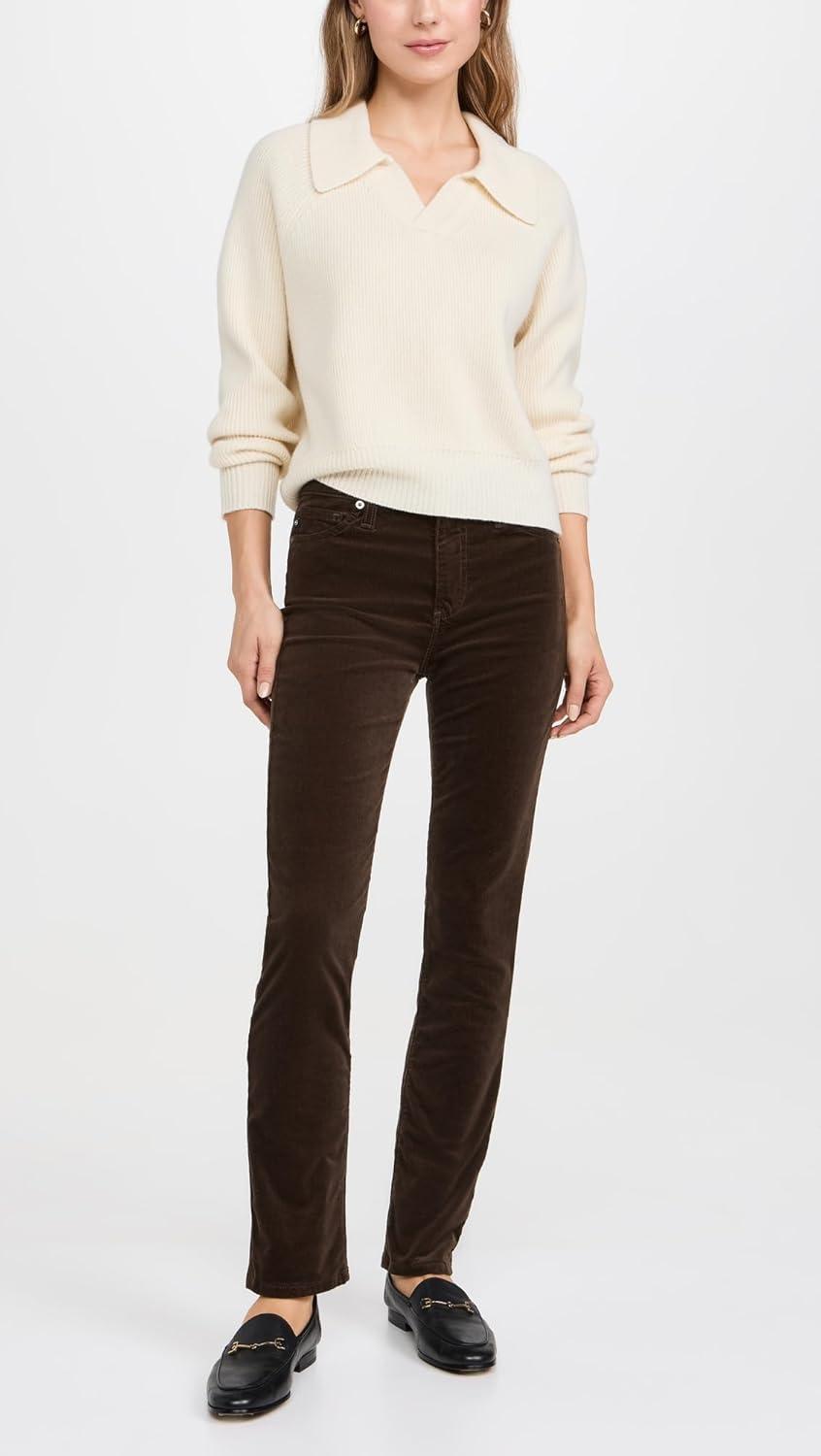 imageAG Adriano Goldschmied Womens Mari Mid Rise Slim Straight JeanRich Umber