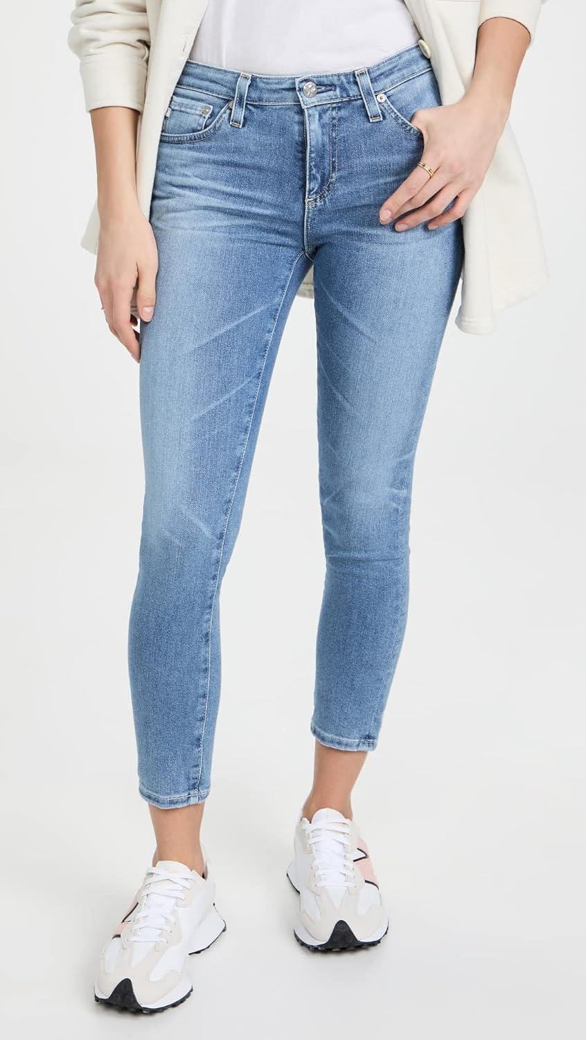 imageAG Adriano Goldschmied Womens Prima Mid Rise Cigarette Ankle Jean17 Years Ventura