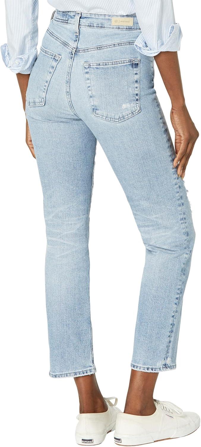 imageAG Adriano Goldschmied Womens Saige High Rise Straight Crop Jean22 Years Driftwood