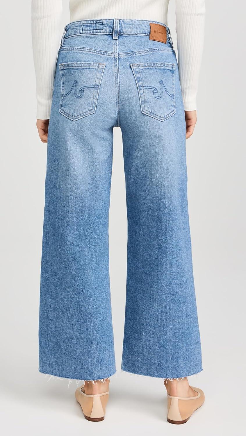 imageAG Adriano Goldschmied Womens Saige Wide Leg Crop Jeans18 Years Oslo