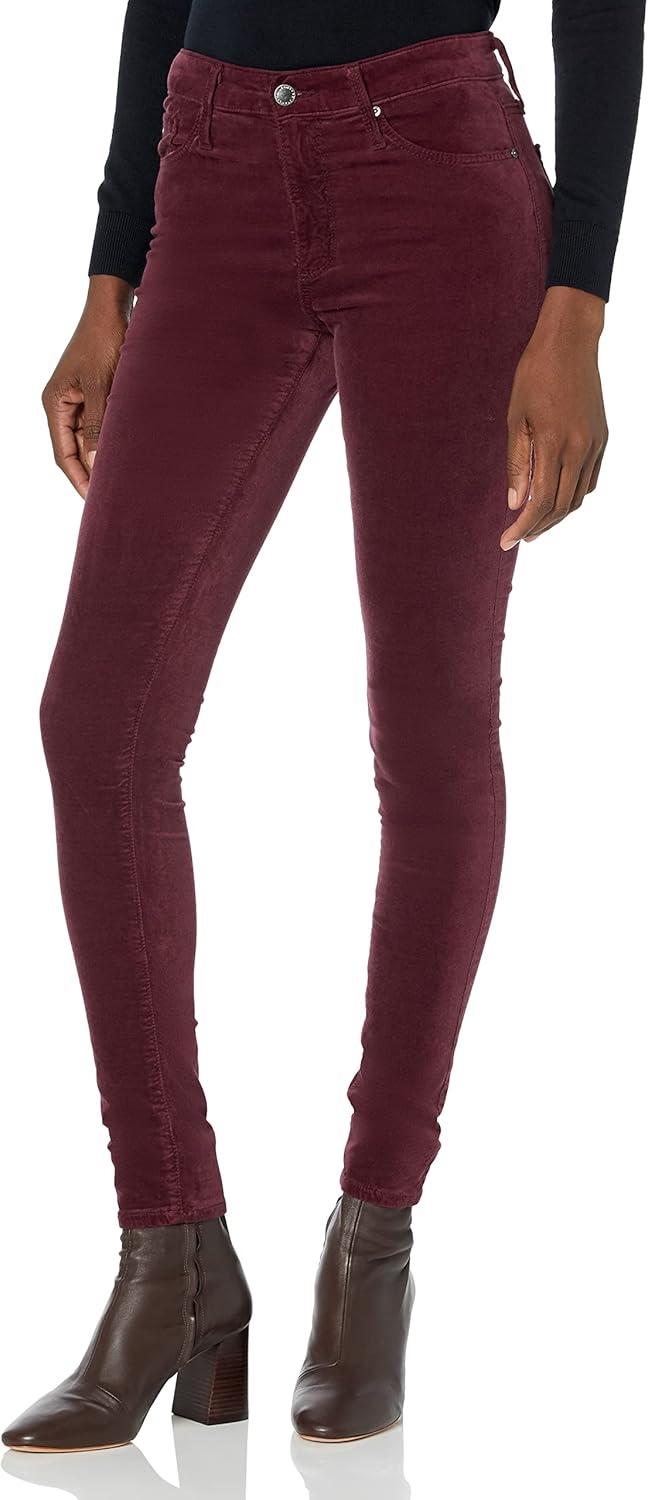 imageAG Adriano Goldschmied Womens The Farrah Skinny JeansMaroon Peak