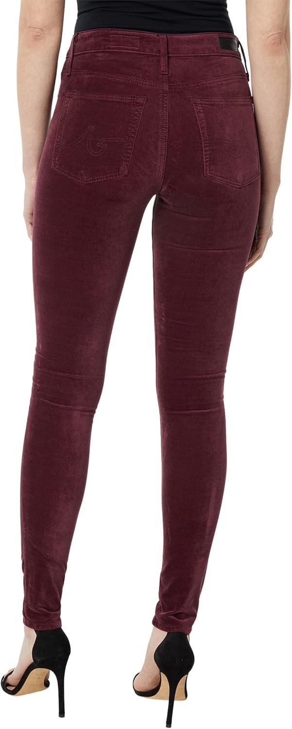 imageAG Adriano Goldschmied Womens The Farrah Skinny JeansMaroon Peak