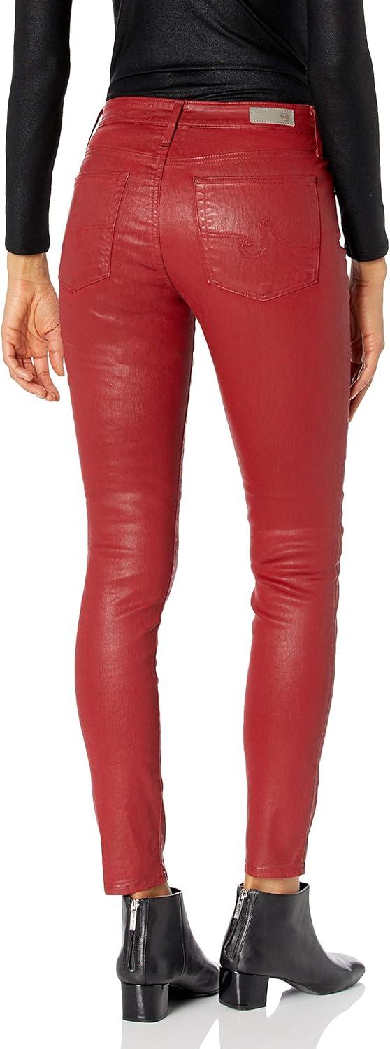 imageAG Adriano Goldschmied Womens The Farrah Skinny Leg Leatherette Pant