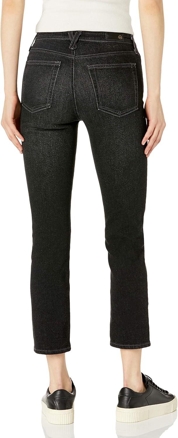 imageAG Adriano Goldschmied Womens The Isabelle High Rise Straight Crop JeanHollow Road
