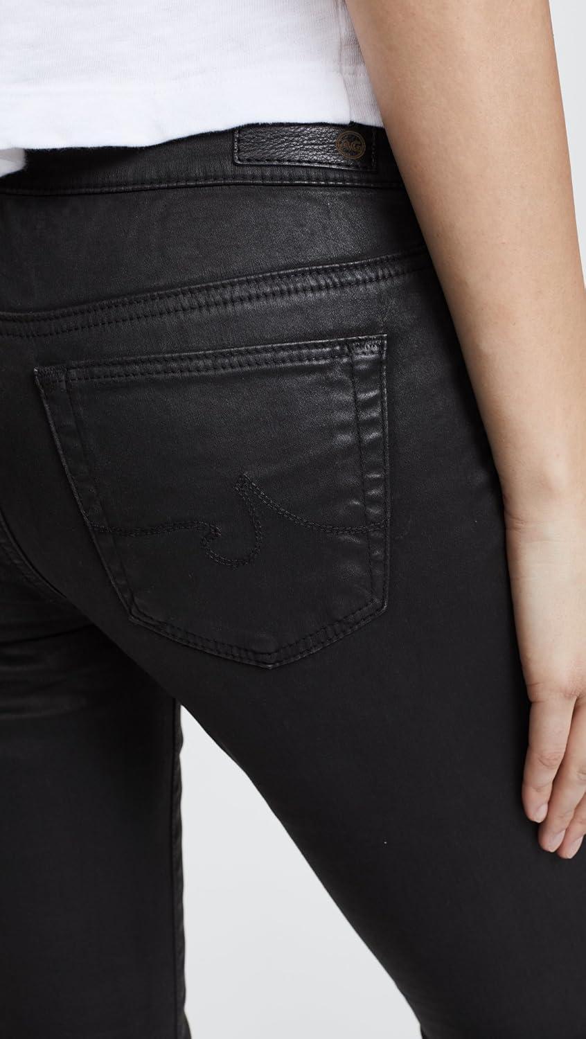 imageAG Adriano Goldschmied Womens The Legging Ankle JeanVintage Leatherette Light Black