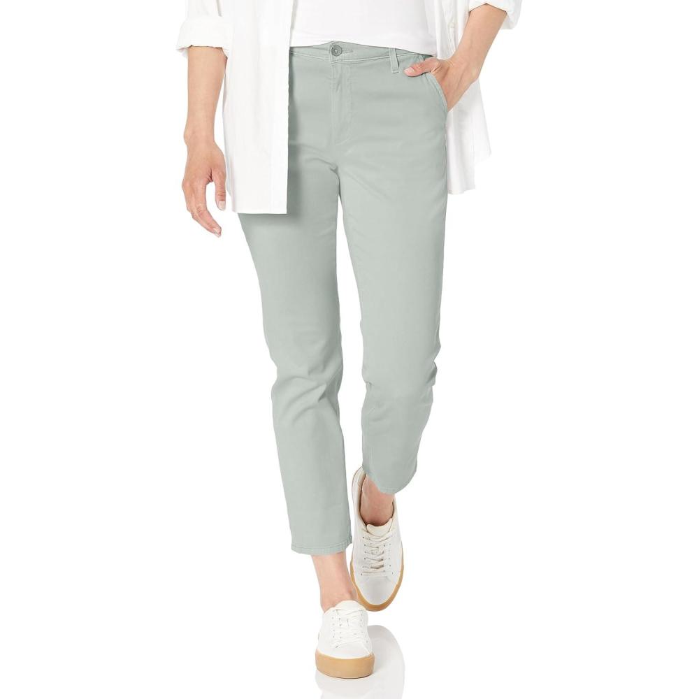 imageAG Adriano Goldschmied Womens Caden High Rise Tailored Trouser PantSulfur Fresh Sage