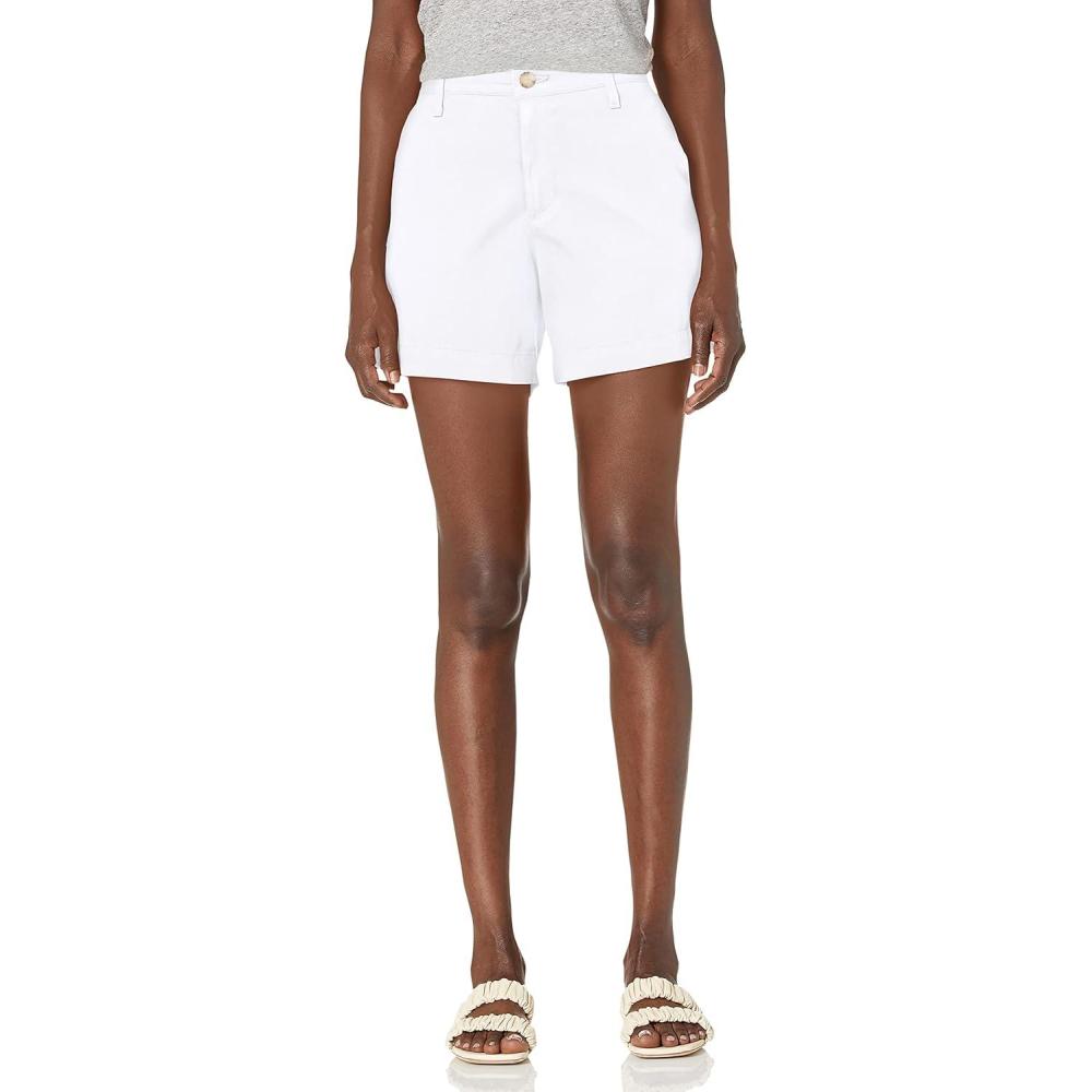 imageAG Adriano Goldschmied Womens Caden High Rise Tailored Trouser ShortWhite