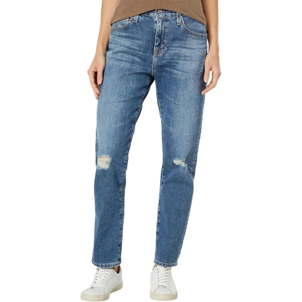 imageAG Adriano Goldschmied Womens ExBoyfriend High Rise Slouchy Slim Jean17 Years Waveview Destructed