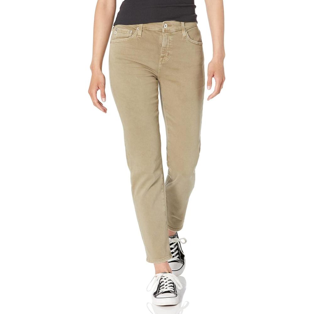 imageAG Adriano Goldschmied Womens ExBoyfriend High Rise Slouchy Slim Pant5 Years Sulfur Dried Rosemary