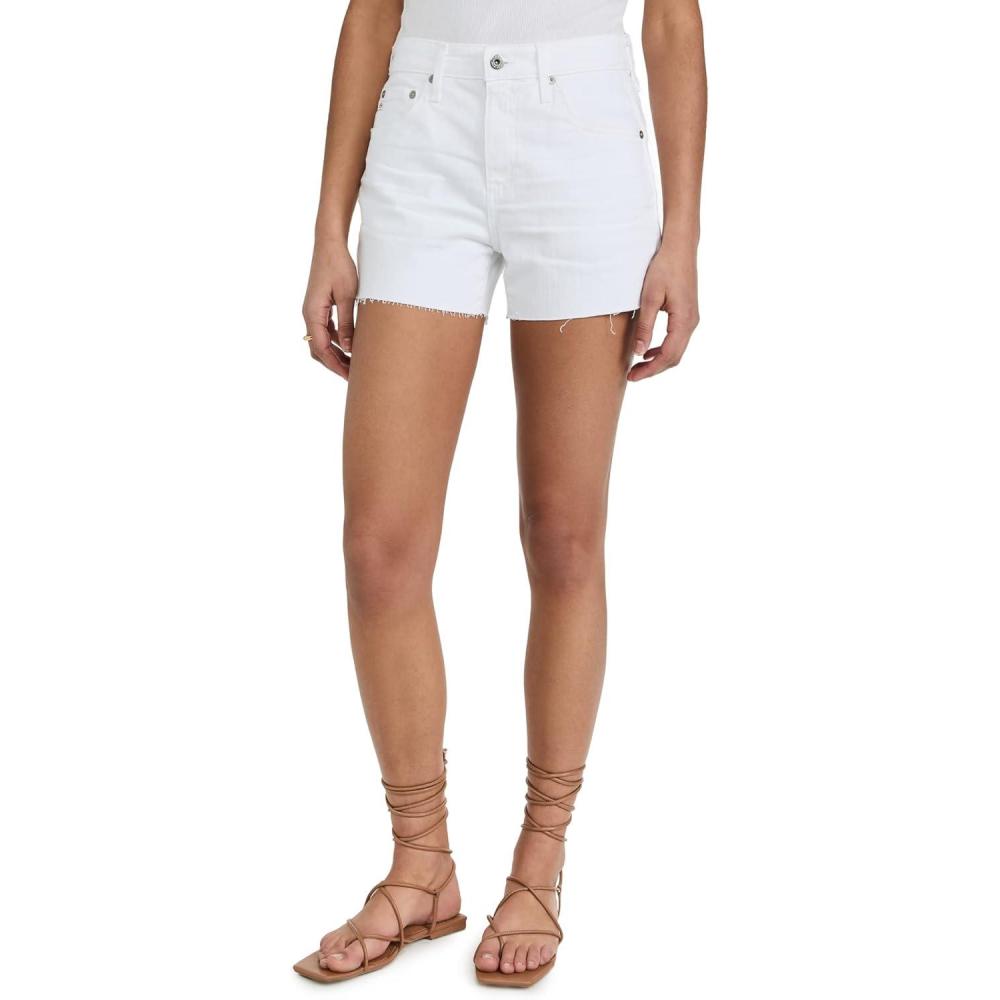 imageAG Adriano Goldschmied Womens Hailey High Rise Cut Off Short Jean1 Year Classic White