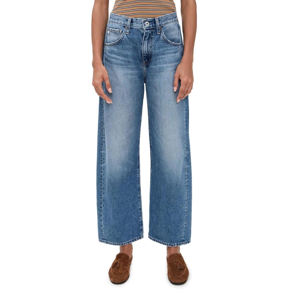 imageAG Adriano Goldschmied Womens Hattie High Rise Barrel JeansCandid