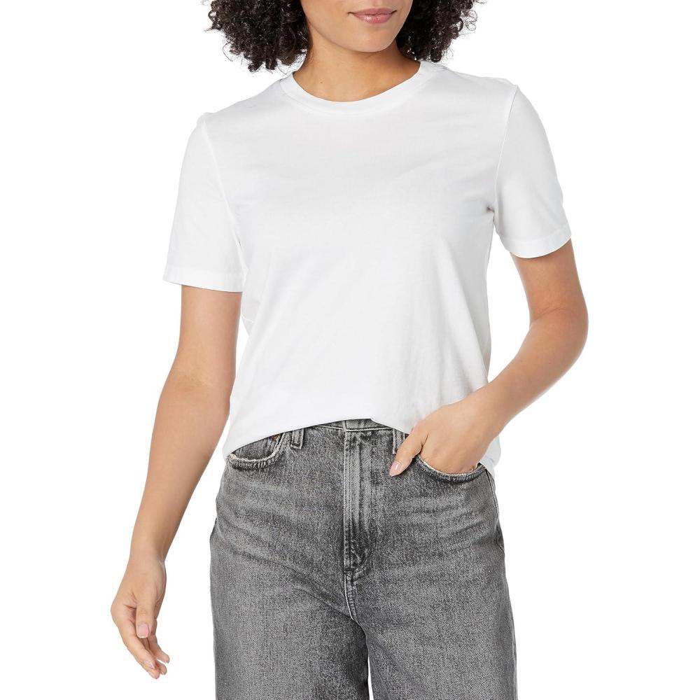 imageAG Adriano Goldschmied Womens Jagger CrewTrue White